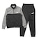プーマ（PUMA）ジュニア ポリ カラーブロック スーツ B 上下セット 694283 01 BLK