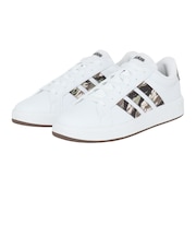 アディダス(adidas)ジュニアスニーカー ボーイズ スポーツシューズ グランドコート 3.0 ホワイト グリーン ONN08-KI5695 カジュアル シ…