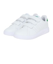 アディダス(adidas)ジュニアスニーカー ボーイズ スポーツシューズ アドバンコート ベース 2.0 ホワイト グリーン NLE01-IE9019 カジュ…