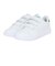 アディダス（adidas）ジュニアスニーカー ボーイズ スポーツシューズ アドバンコート ベース 2.0 ホワイト グリーン NLE01-IE9019 カジュ…