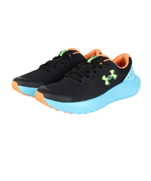 アンダーアーマー(UNDER ARMOUR)ジュニア スポーツシューズ スニーカー サージ 4 ブルー ブラック 3027103 007 ランニングシューズ