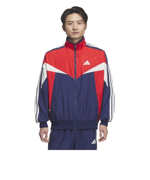 アディダス（adidas）マストハブ カラーブロック メッシュライニング ウインドブレーカージャケット VD618-KF3678
