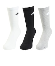 アディダス（adidas）靴下 クッション スポーツウェア クルーソックス 3足組 25-27cm 28-30cm D5273-KC9624 クルー丈 ３足セ…