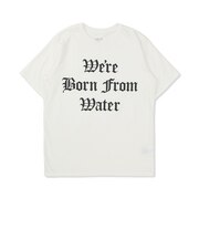 ハーレー(HURLEY)オールドイングリッシュ ボーンフロムウォーター ロゴ ショートスリーブ Tシャツ MCSS261006-WHT