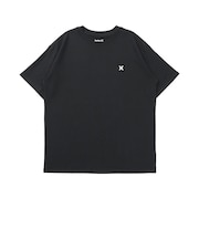 ハーレー(HURLEY)ヴァーティカル トライバルロゴ オーバーサイズ ショートスリーブ Tシャツ MCSS261018-BLK