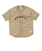 ラッセル(RUSSELL)ツイル ベースボール 半袖シャツ RBM26S0009 BEG