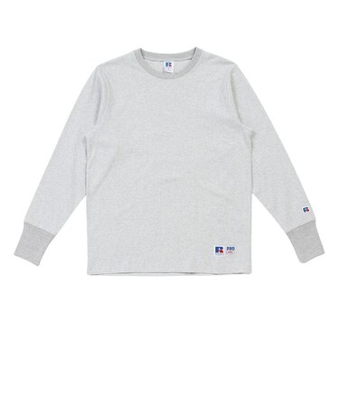 ラッセル（RUSSELL）プロコットン ロングスリーブ クルーネック Tシャツ RBM26ES0001 MGRY