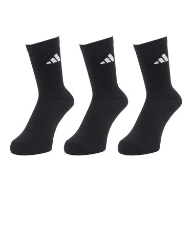 アディダス（adidas）クッション スポーツウェア クルーソックス 3足組 Sサイズ D5273-KC9626