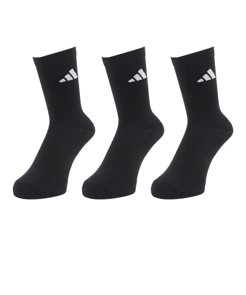 アディダス（adidas）クッション スポーツウェア クルーソックス 3足組 Sサイズ D5273-KC9626