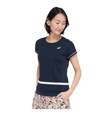 バボラ（BABOLAT）テニスウェア PLAY 半袖Tシャツ BWG6327-NV