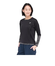 バボラ(BABOLAT)テニスウェア PLAY 長袖Tシャツ BWP6520-BK