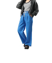 エルケクス(ELKEX)リラックスリネンパンツ EKL6S10018 BLUE