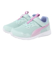 プーマ（PUMA）ジュニア ランニングシューズ ベルクロ ベルト付き レースシューズ スピードモンスター V4 ライトブルー 37890822 スポーツ シュ…