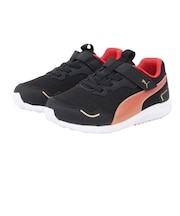 プーマ(PUMA)ジュニア ランニングシューズ ベルクロ ベルト付き レースシューズ スピードモンスター V4 ブラック 37890820 スポーツ シューズ