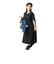 エルケクス（ELKEX）リラックスフィット ワンピース EKL6S10016 BLK