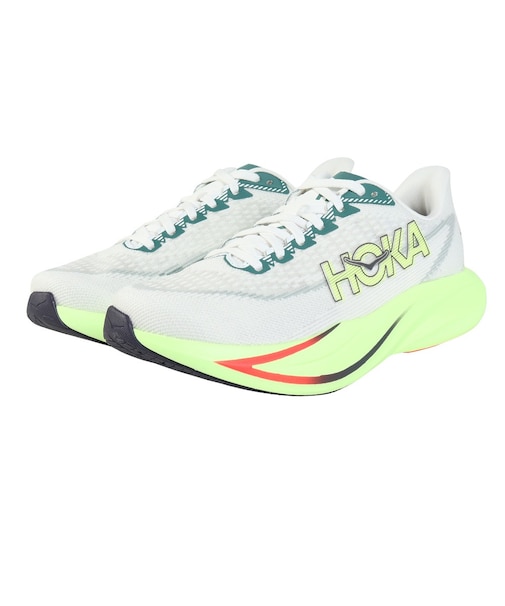 ホカ（HOKA）ランニングシューズ ジョギングシューズ マッハ 7 ワイド ホワイト 1171906-FYZ スポーツ シューズ