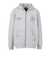 クリフメイヤー(KRIFF MAYER)キッズ 裏毛ジップアップパーカー J2537827:15:GRAY