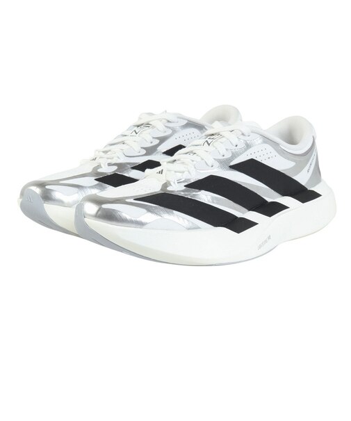 アディダス(adidas)ランニングシューズ トレーニングシューズ 部活 アディゼロ EVO SL EXO ホワイト ブラック OSE16-KI4782 スポ…