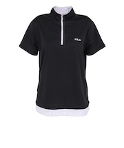 フィラ(FILA)テニスウェア フェイクハーフジップTシャツ CE6SAW039-BK0
