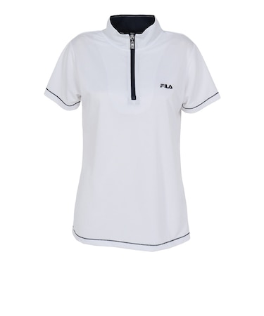 フィラ（FILA）テニスウェア ハーフジップTシャツ CE6SAW036-WT0