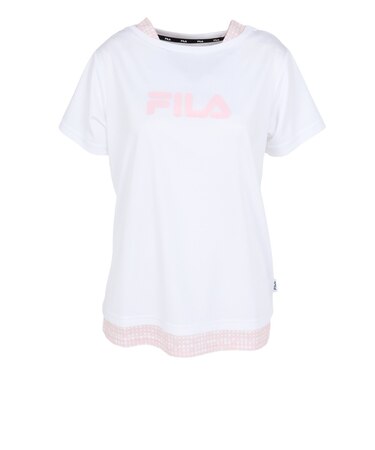 フィラ（FILA）テニスウェア 半袖フェイクTシャツ CE6SAW040-WT0