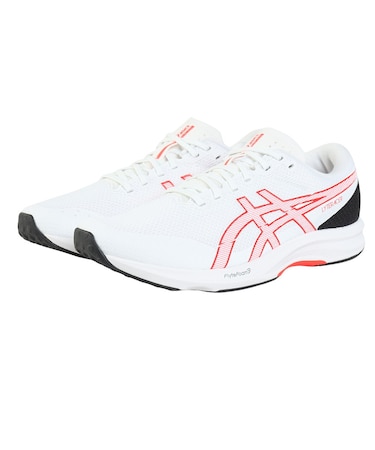 アシックス(ASICS)ランニングシューズ トレーニングシューズ 部活 ライトレーサー 6 ホワイト レッド 1011B971.102 スポーツ シューズ