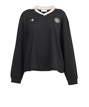 ルコックスポルティフ(lecoqsportif)ジャガード長袖Tシャツ LU5FLS00L BK00