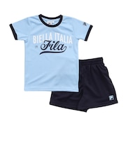 フィラ(FILA)ジュニア Tシャツハーフパンツ 上下セット 116717 SAX