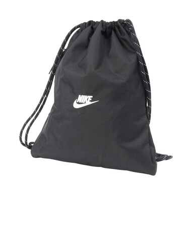 ナイキ(NIKE)ジムサック ヘリテージ 2.0 ドローストリングバッグ 黒 12L IB4356-010 ナップザック ナップサック