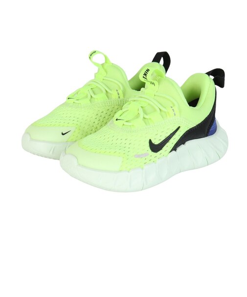 ナイキ(NIKE)ジュニア スポーツシューズ ベルクロ ベルト付き スニーカー フリー ライド TD フラッシュグリーン IQ5810-700 スポーツ シ…
