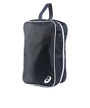 アシックス(ASICS)シューズケース L 紺×白 10L 3033C228.400 シューズバッグ シューズ入れ 手提げバッグ 大型