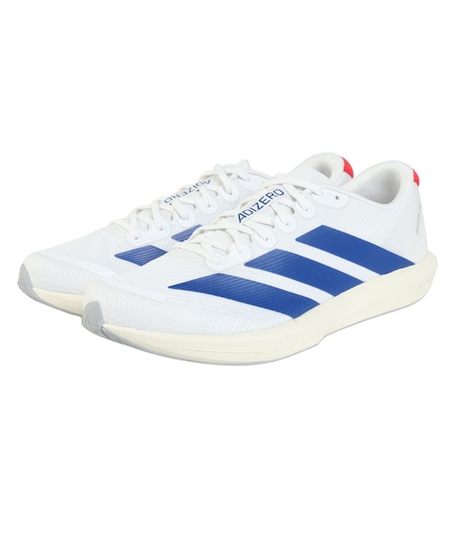 アディダス(adidas)ランニングシューズ トレーニングシューズ 部活 アディゼロ BK ホワイト ブルー NSV99-JQ1677 スポーツ シューズ