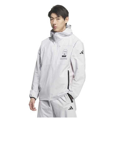 アディダス（adidas）アダプテーション レギュラーフィット ライト ウーブン フード付き フルジップ トラックトップ DM078-KF6207