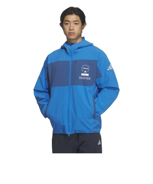 アディダス（adidas）アダプテーション レギュラーフィット ライト ウーブン フード付き フルジップ トラックトップ DM078-KF6209