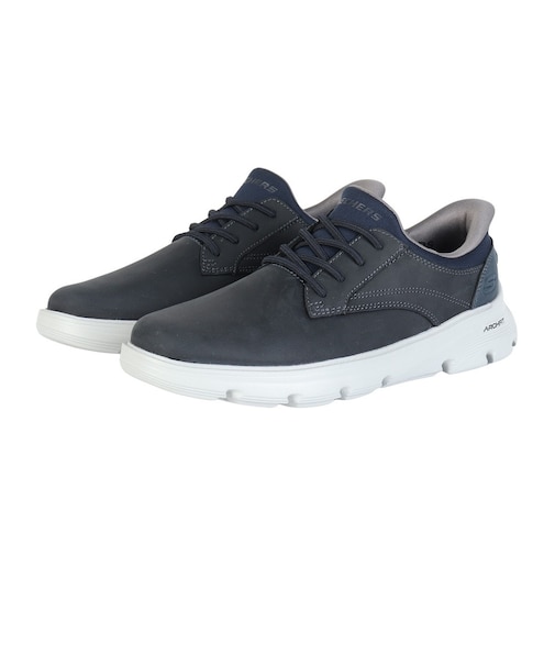 スケッチャーズ(SKECHERS)カジュアルシューズ スリップインズ リラックスドフィット アーチフィット ガルザ ラングストン ネイビー 205511-NVY