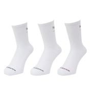 ニューバランス(new balance)スクリプトロゴクォータークルー ソックス 3足組 AC55010WT