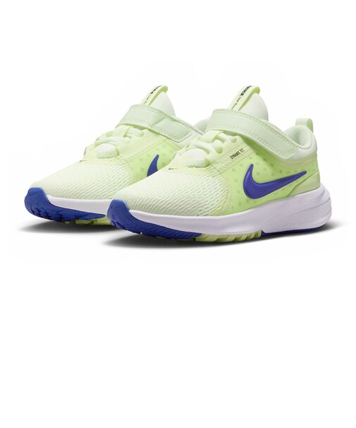 ナイキ（NIKE）ジュニアスポーツシューズ ベルクロ ベルト付き スニーカー スター ランナー 5 PS イエロー HF7005-700