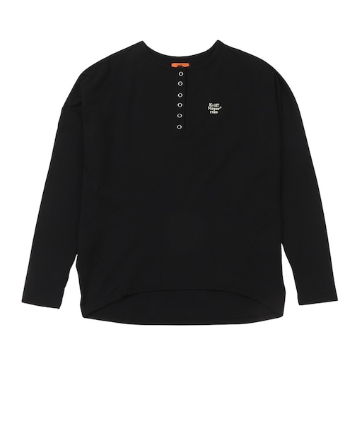 クリフメイヤー（KRIFF MAYER）長袖Tシャツ UVカットさら コクーン ロンTシャツ W2537816:19:BLACK