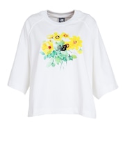 ニューバランス(new balance)ウォーターカラーイエロー ボクシー半袖Tシャツ WT6140AEWT