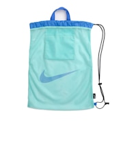 ナイキ(NIKE)水泳バッグ メッシュワンショルダープールバッグ 水色 16L 1994043-0027 スイミングバッグ メッシュ ナップザック