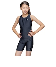 ナイキ（NIKE）スクール水着 ジュニア 女子 水泳 ガールズセパレーツ 黒 120-170サイズ 1991126-0009 セパレート水着 女子水着 スパッツ