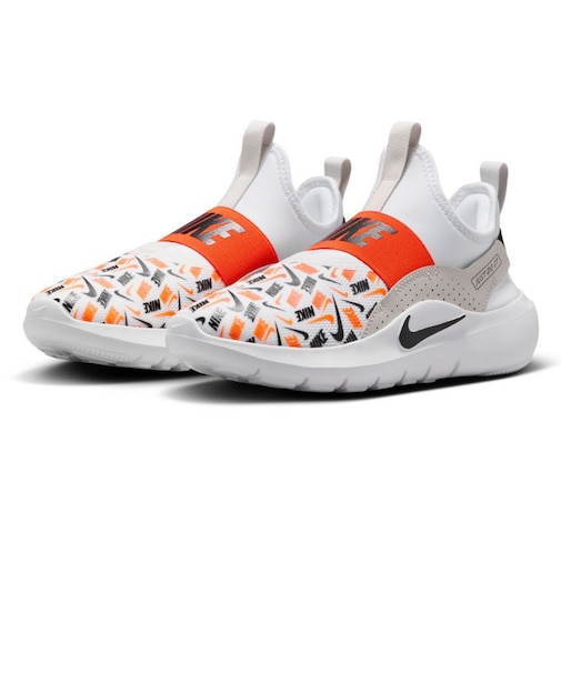 ナイキ(NIKE)ジュニアスニーカー スポーツシューズ フレックス ランナー 4 ホワイト オレンジ IO9506-100