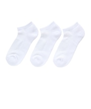デュアリグ(DUARIG)底パイル スニーカーソックス 3足組 23~25cm 6S0106-WASK-895GSA WHT