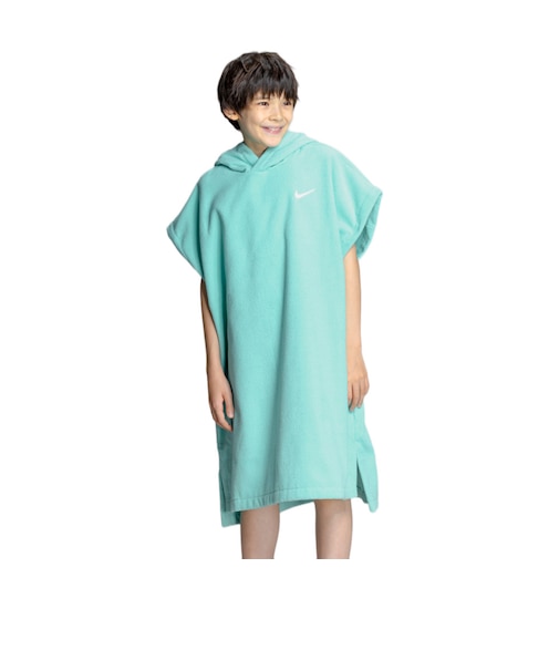 ナイキ（NIKE）水泳 タオル お着替えポンチョ 水色 NESSG840-N468 キッズポンチョ 子供 スイミング レジャー スイムタオル