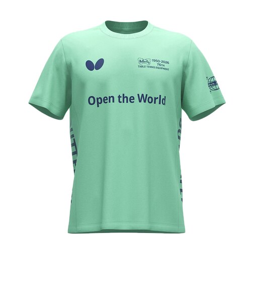 バタフライ（Butterfly）卓球ウエア シャツ セルサード・Tシャツ 47820-112