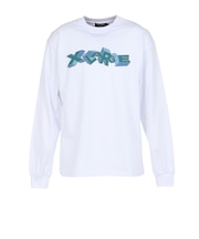 エクストララージ(XLARGE)ロンT 3Dロゴ 長袖Tシャツ 101261011010-WHITE