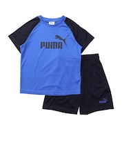 プーマ(PUMA)ジュニア ESS NO. 1 ロゴ ポリ 半袖Tシャツ&ショーツ 上下セット 687868 16 NVY