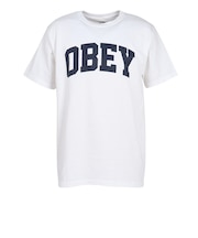 オベイ(OBEY)COLLEGIATE STANDARD 半袖Tシャツ 163303941WHTO26P