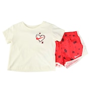 ナイキ(NIKE)ジュニア CHERRY AOP TEMPO 半袖Tシャツ インナーショーツ付き 上下セット 26N746-U10