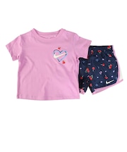 ナイキ(NIKE)ジュニア CHERRY AOP TEMPO 半袖Tシャツ インナーショーツ付き 上下セット 36N746-U90